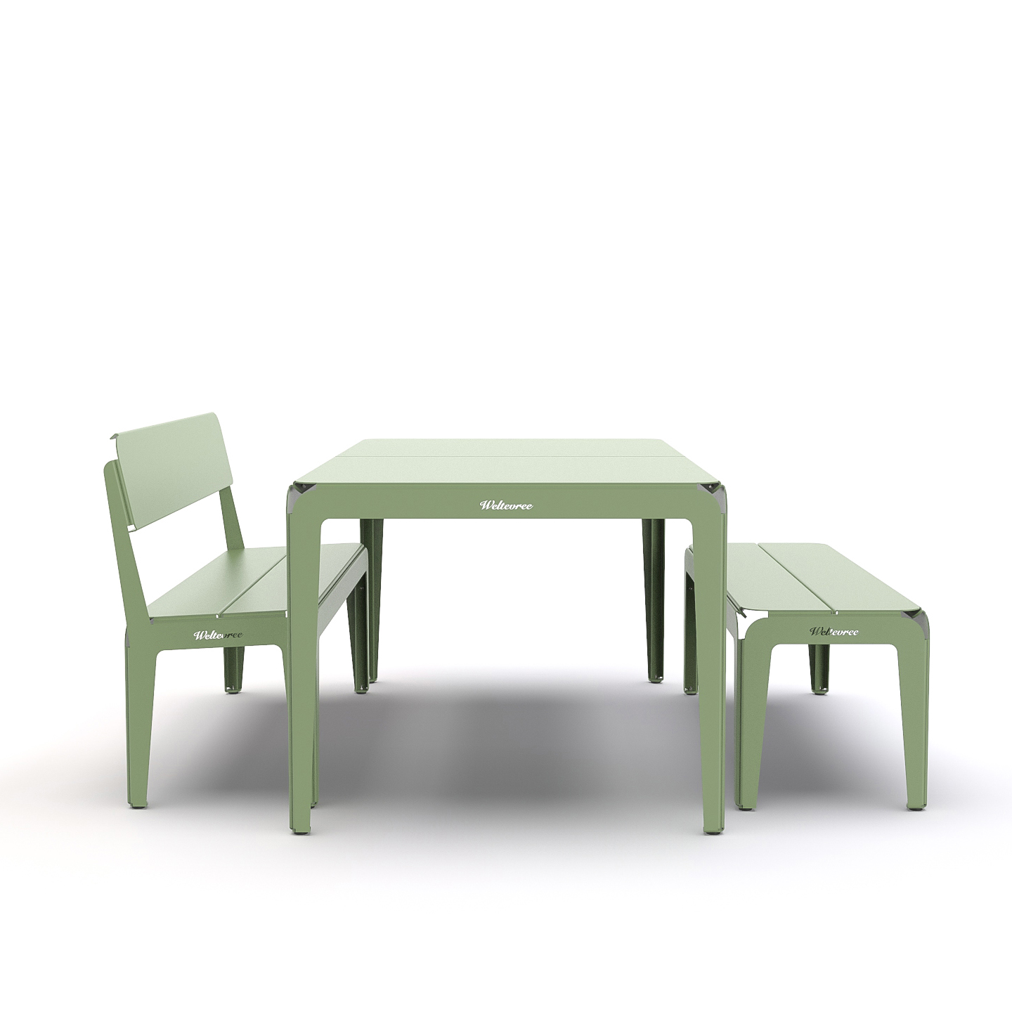 Weltevree Bended Tisch 180 Pale Grün