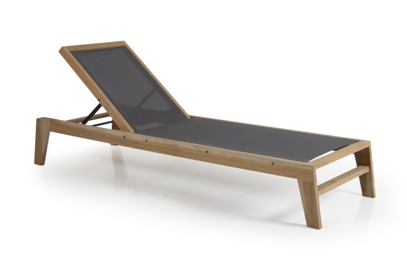 Brafab Elati Sonnenliege Teak Textilene