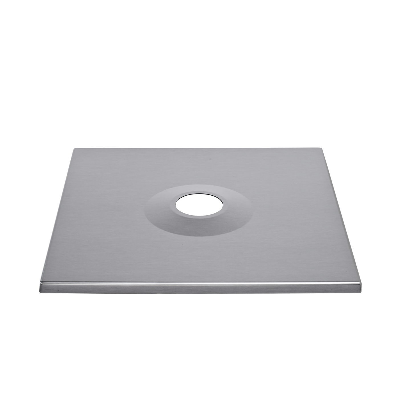 Glatz Abdeckung zu Sockel M4, 88×88×5 cm, Alu gebürstet (Imitat)