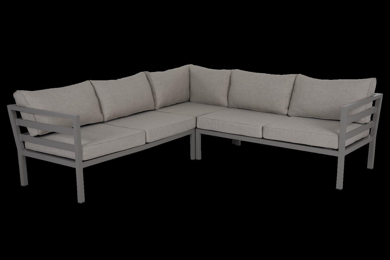 Brafab Weldon Lounge-Set khaki mit Kissen
