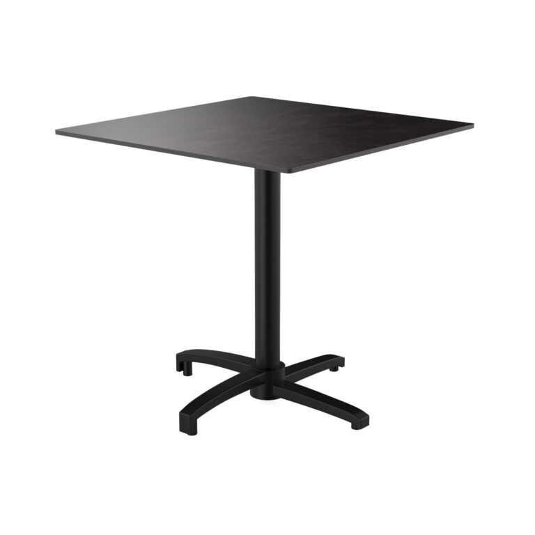 Terrassentisch Bistrotisch 80 x 80 cm mit HPL-Platte Klapptich