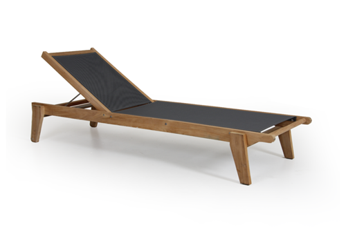 Brafab Elati Sonnenliege Teak Textilene
