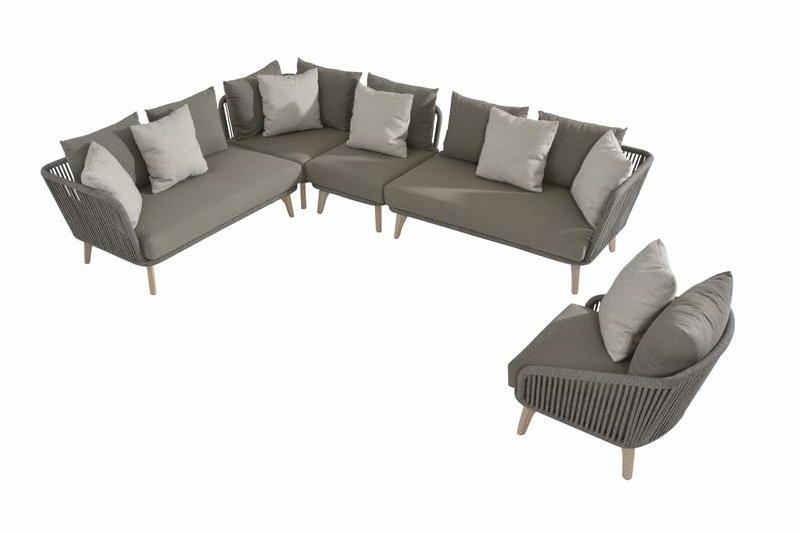 4Seasons Outdoor Santander Teak Ecklounge + Sessel