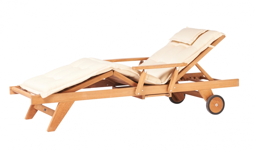 Traditional Teak Gartenliege Leah Teakholz