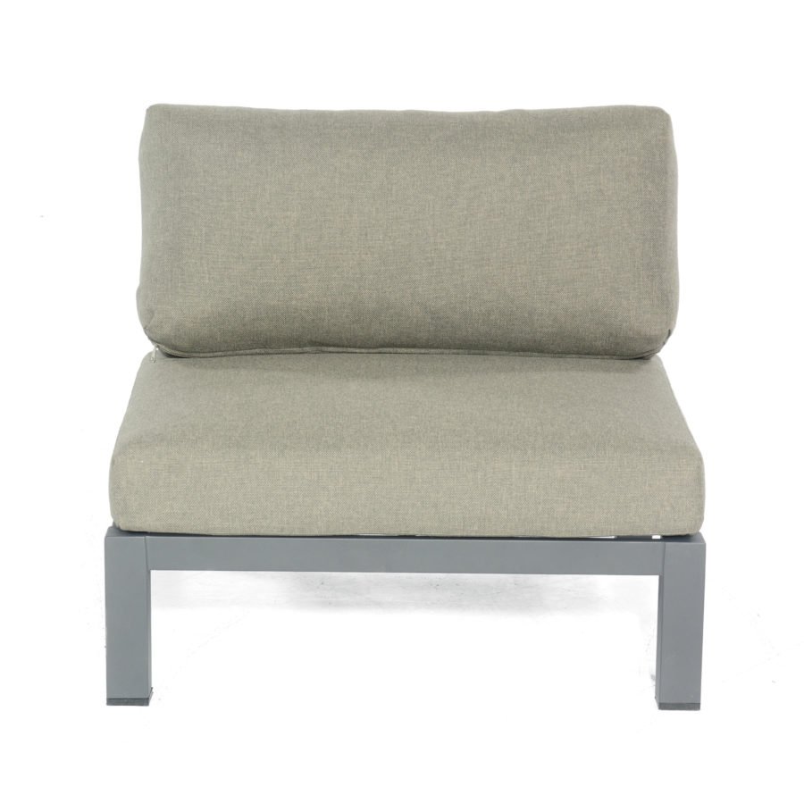 SonnenPartner Equila Mittelmodul Aluminium anthrazit/Teak