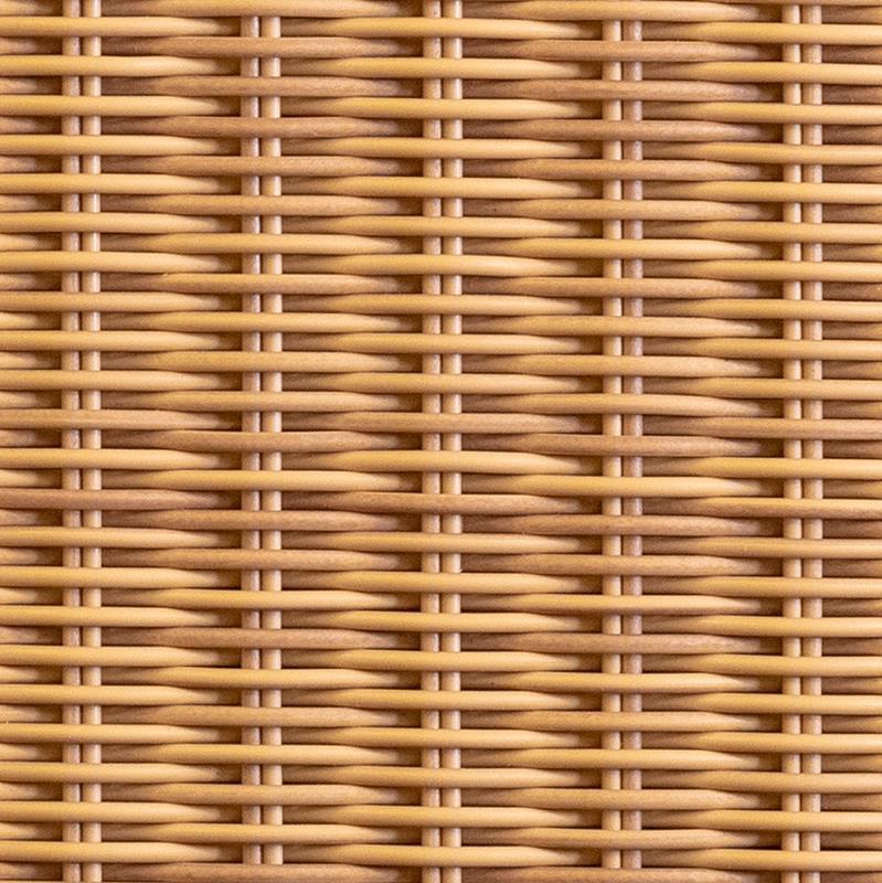 Parigiani Tisch Consueto D120 cm mit Glasplatte Honig