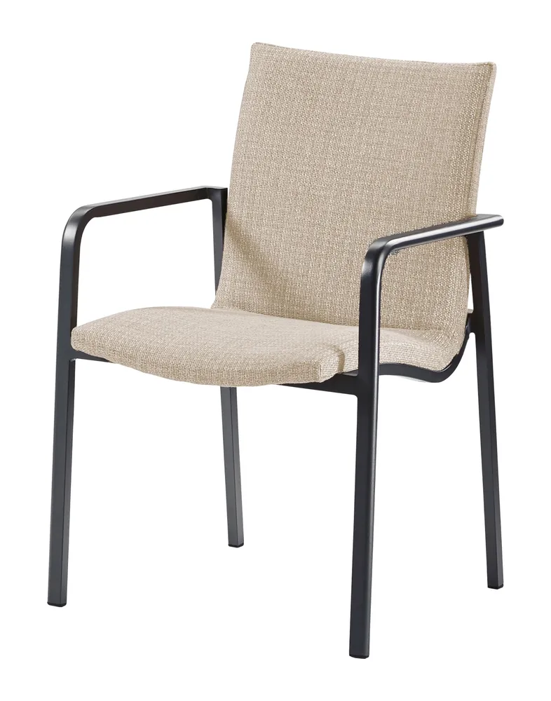 Best Freizeitmöbel Dining-Sessel Positano anthrazit/beige