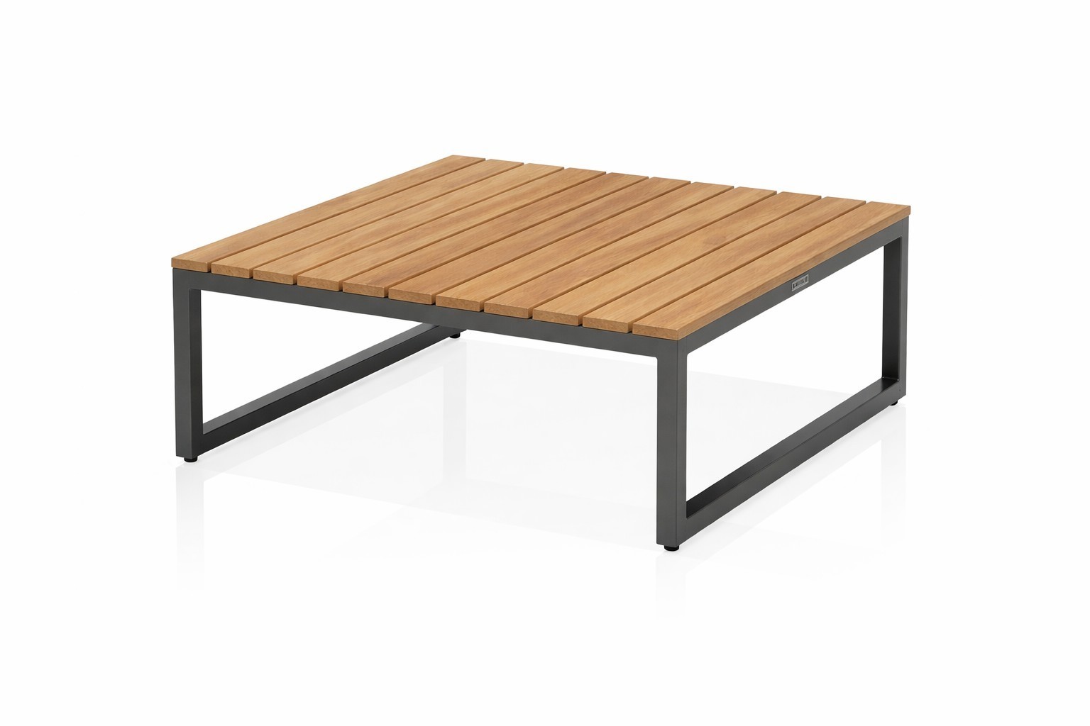 Kettler OCEAN SKID PLATFORM Lounge Tisch 70 x 70 Teak/ anthrazit