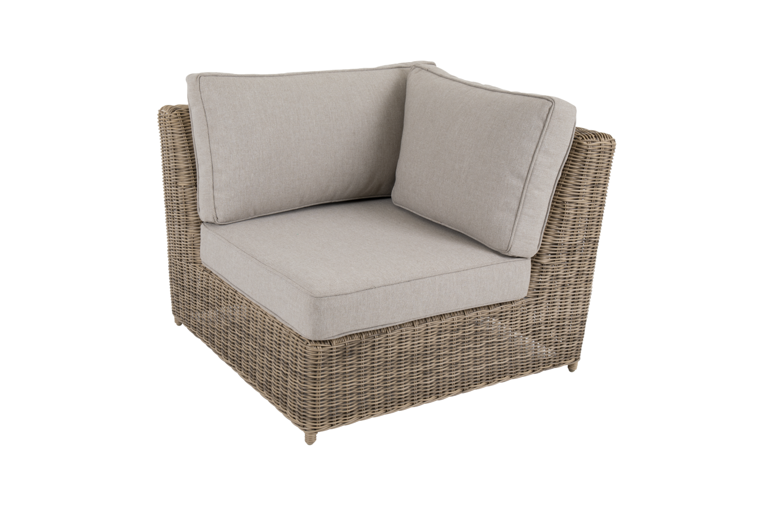 Brafab Glendon Eckmodul Polyrattan Rustic/Beige