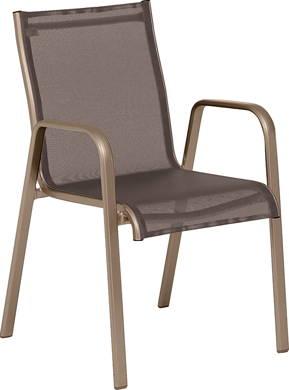 Karasek Armlehnsessel Lugano champagne D86 taupe