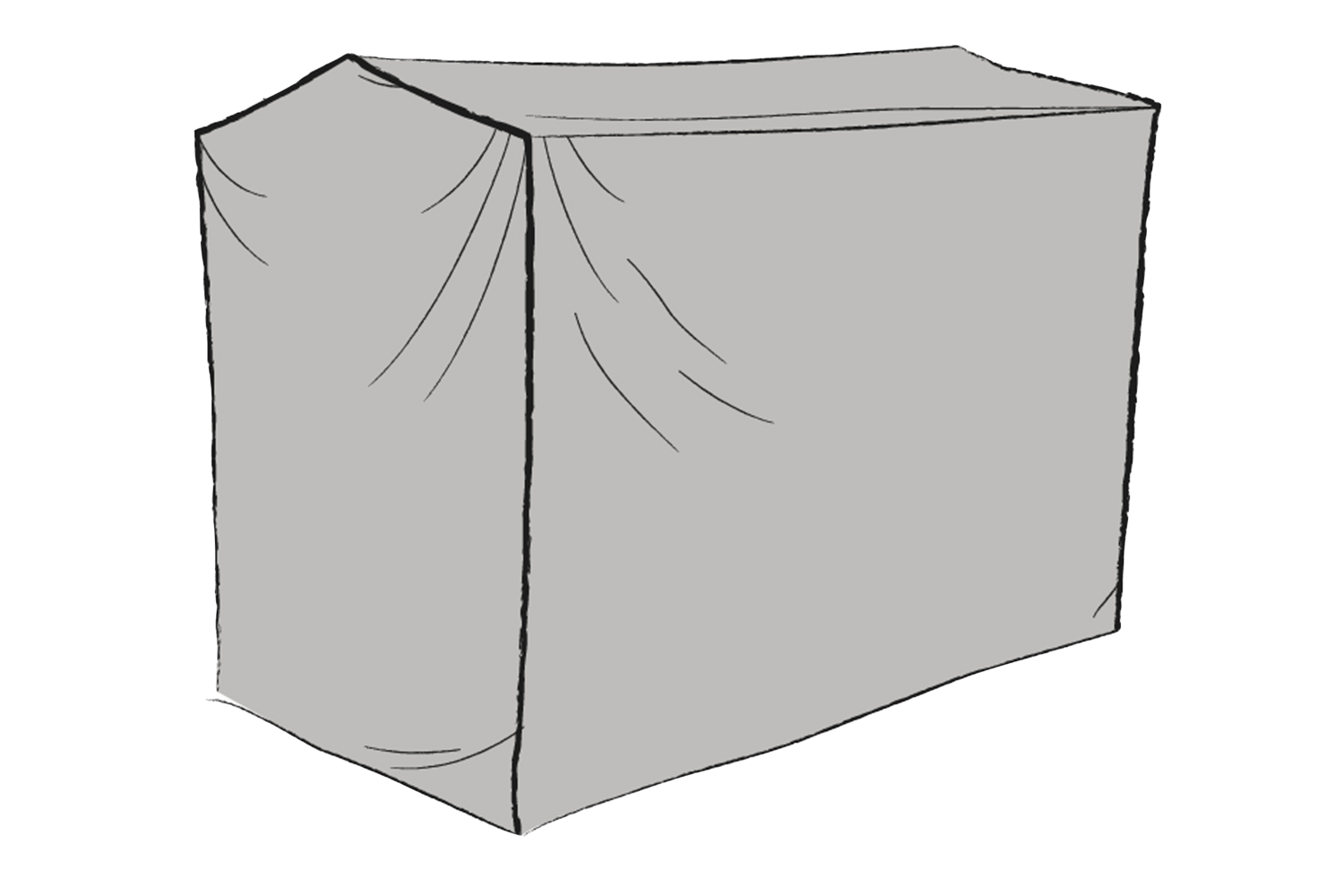 Brafab Abdeckung Gartenschaukel grau 205x130x160 cm