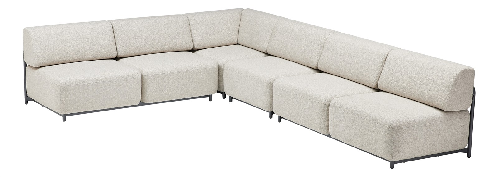 KETTLER Tribe Lounge Set anthrazit matt/Boucle 4-teilig