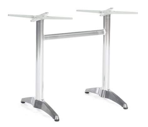 Tischgestell "Korsika-Twin" Aluminium silber von SonnenPartner